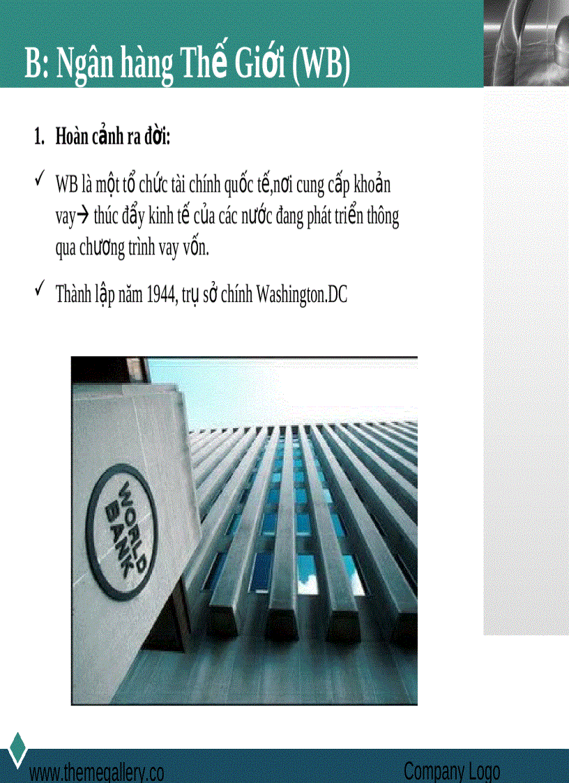 image for page Các tổ chức tài chính tín dụng Quốc Tế