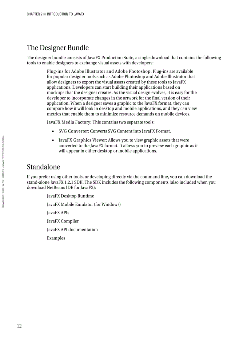image for page Beginning JavaFX