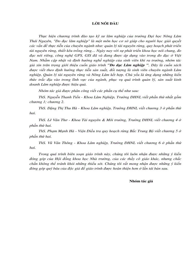 image for page Giáo trình đo đạc lâm nghiệp