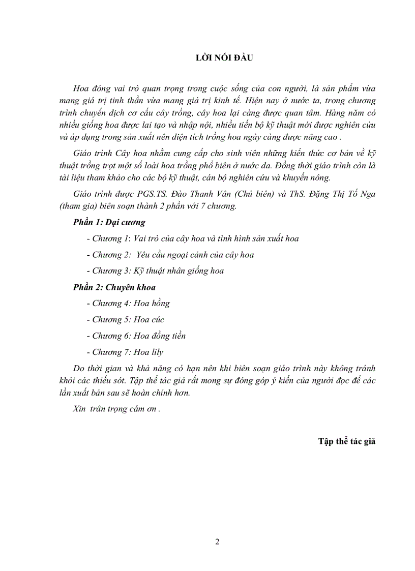 image for page Giáo trình cây hoa