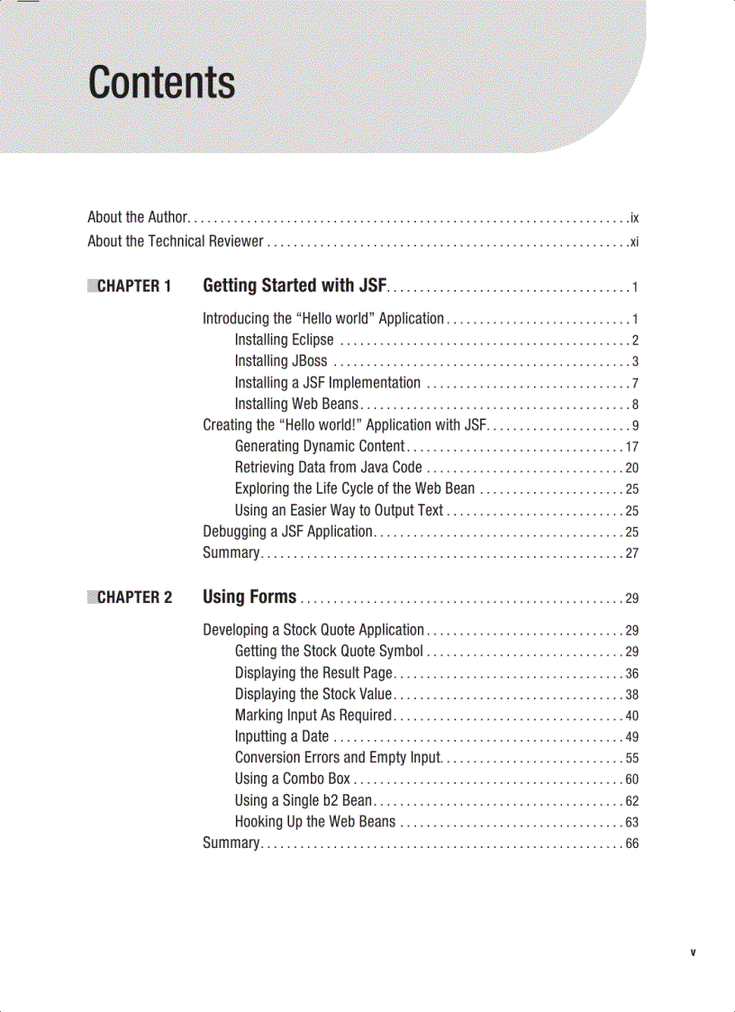 image for page Beginning JSF 2 APIs and JBoss Seam