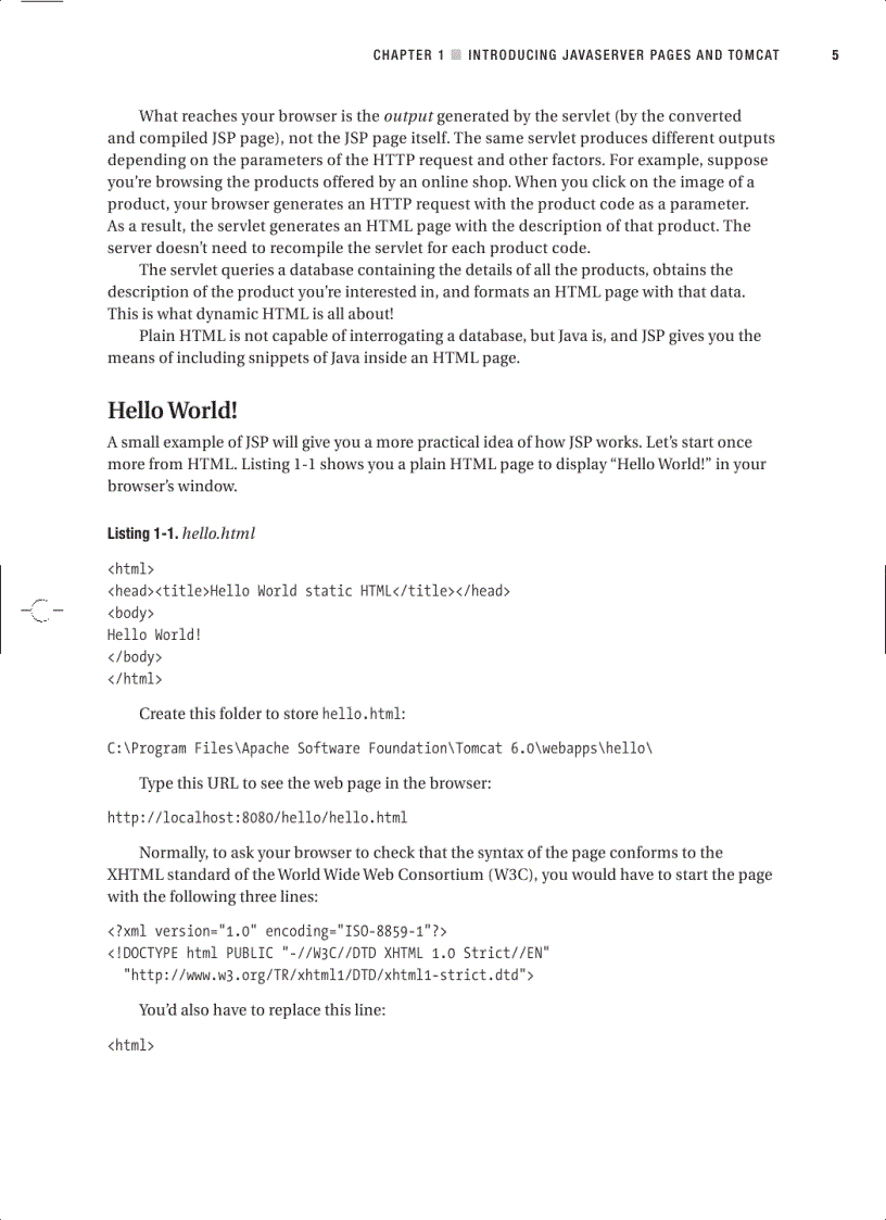 image for page Beginning JSP JSF and Tomcat Web Development From Novice to Professional