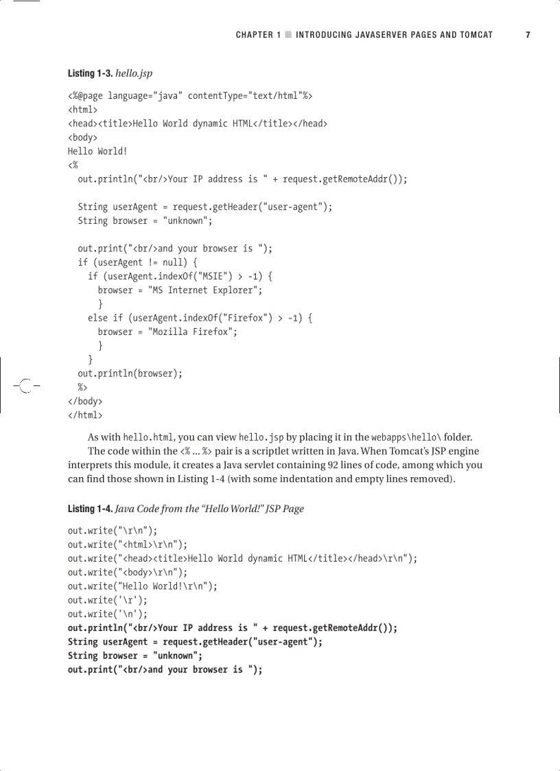 image for page Beginning JSP JSF and Tomcat Web Development From Novice to Professional