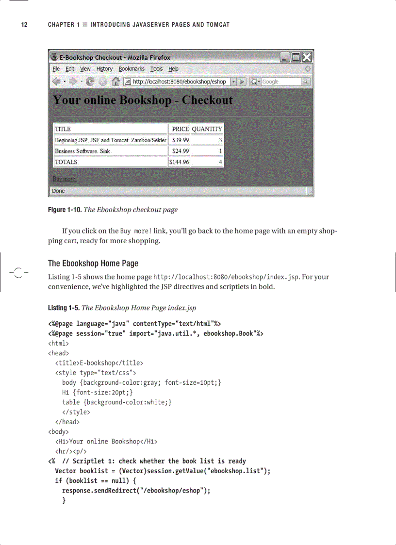 image for page Beginning JSP JSF and Tomcat Web Development From Novice to Professional