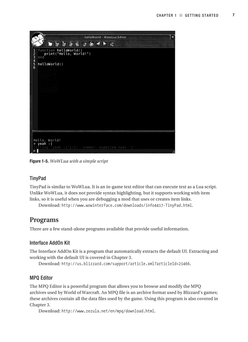 image for page Beginning Lua with World of Warcraft Addons