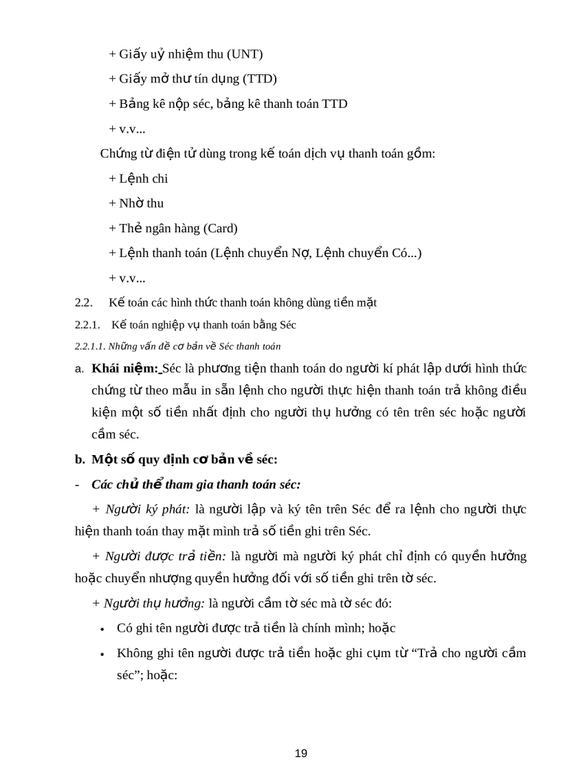 image for page Kế toán nghiệp vụ ngân quỹ và các hình thức thanh toán không dùng tiền mặt