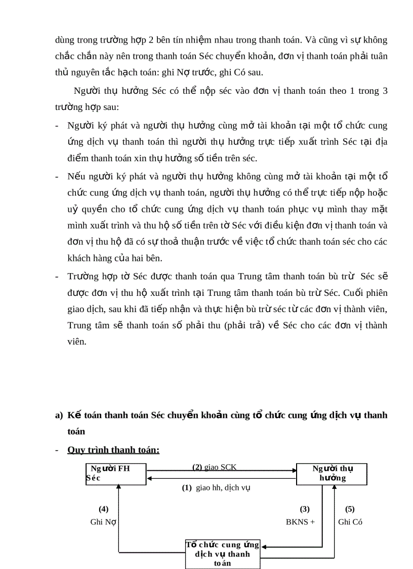 image for page Kế toán nghiệp vụ ngân quỹ và các hình thức thanh toán không dùng tiền mặt