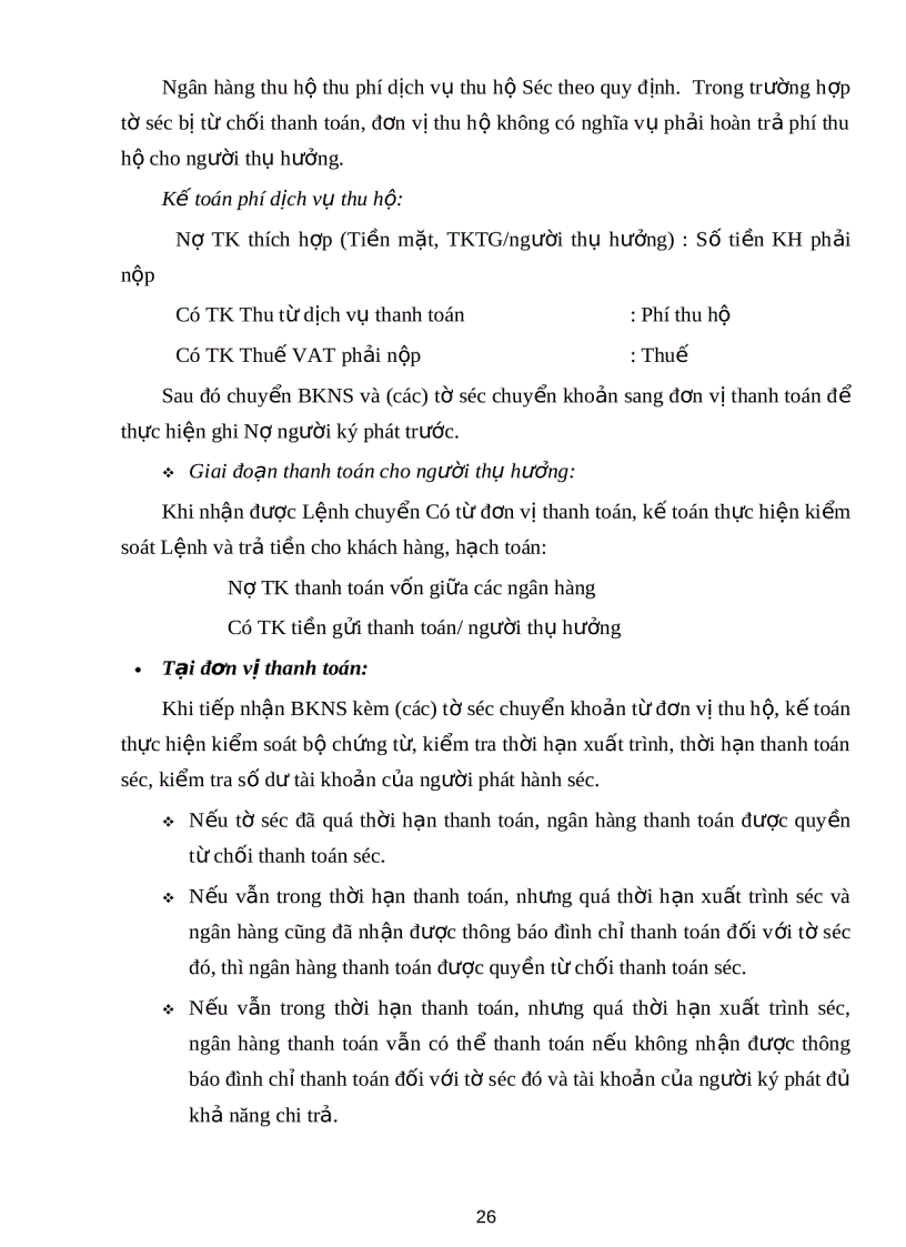 image for page Kế toán nghiệp vụ ngân quỹ và các hình thức thanh toán không dùng tiền mặt