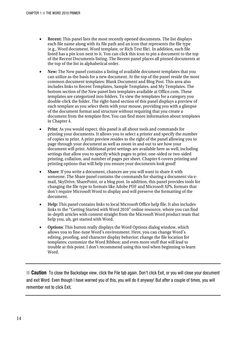 image for page Beginning Microsoft Word 2010