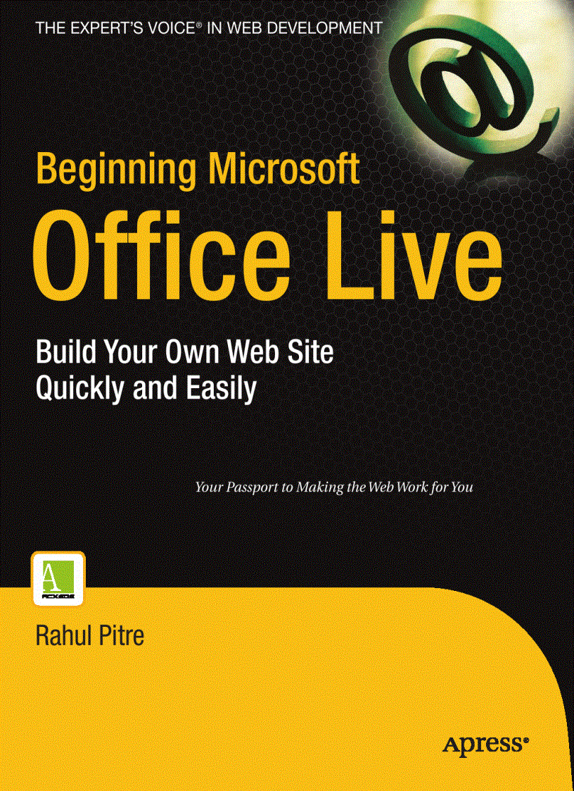 image for page Beginning Microsoft Office Live Build Your Own Web Site Quickly and Easily