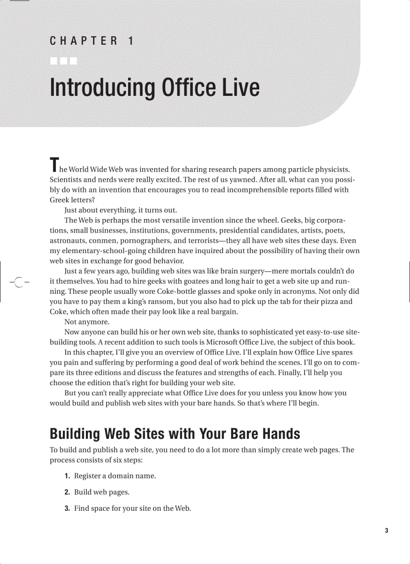 image for page Beginning Microsoft Office Live Build Your Own Web Site Quickly and Easily