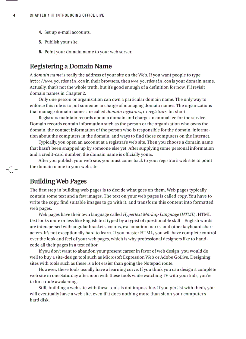 image for page Beginning Microsoft Office Live Build Your Own Web Site Quickly and Easily