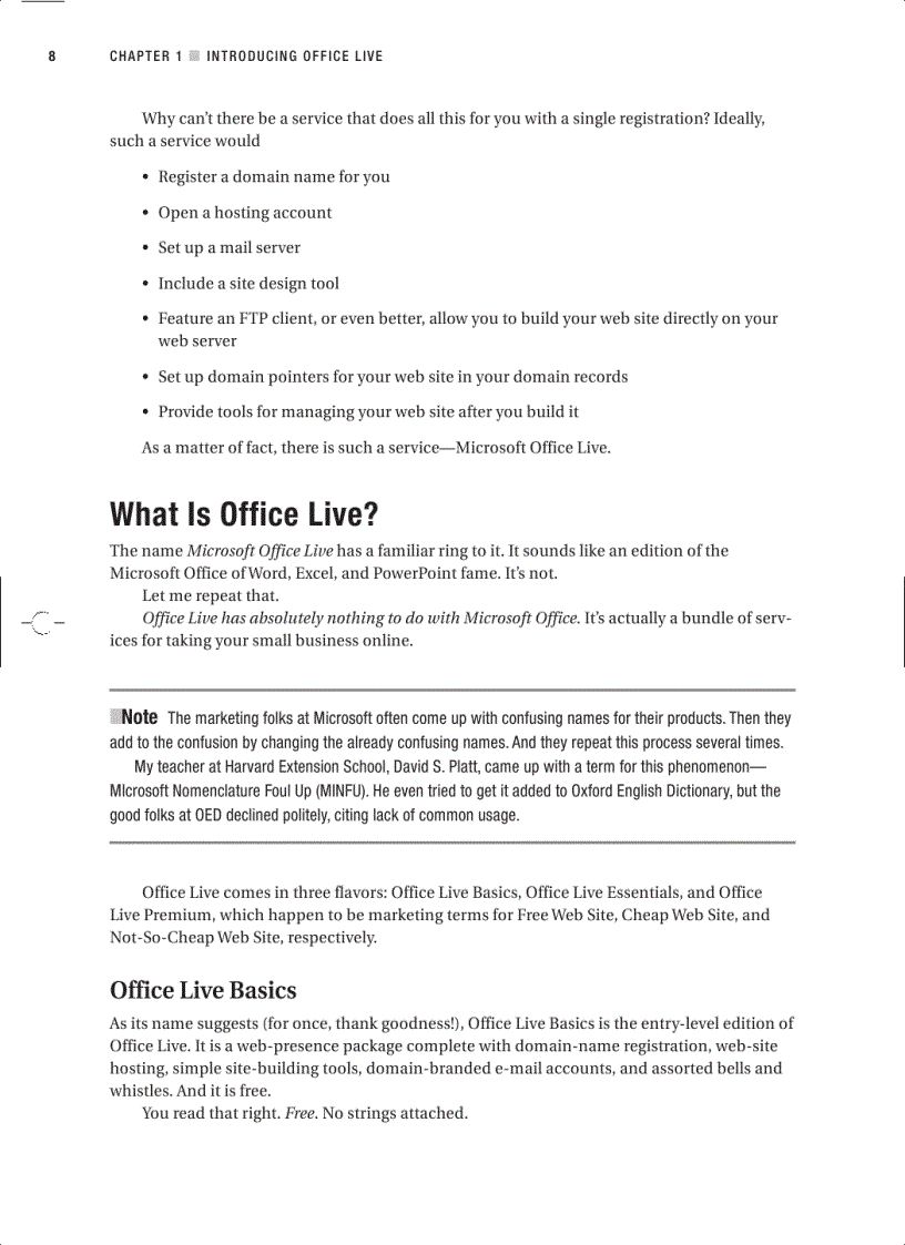 image for page Beginning Microsoft Office Live Build Your Own Web Site Quickly and Easily
