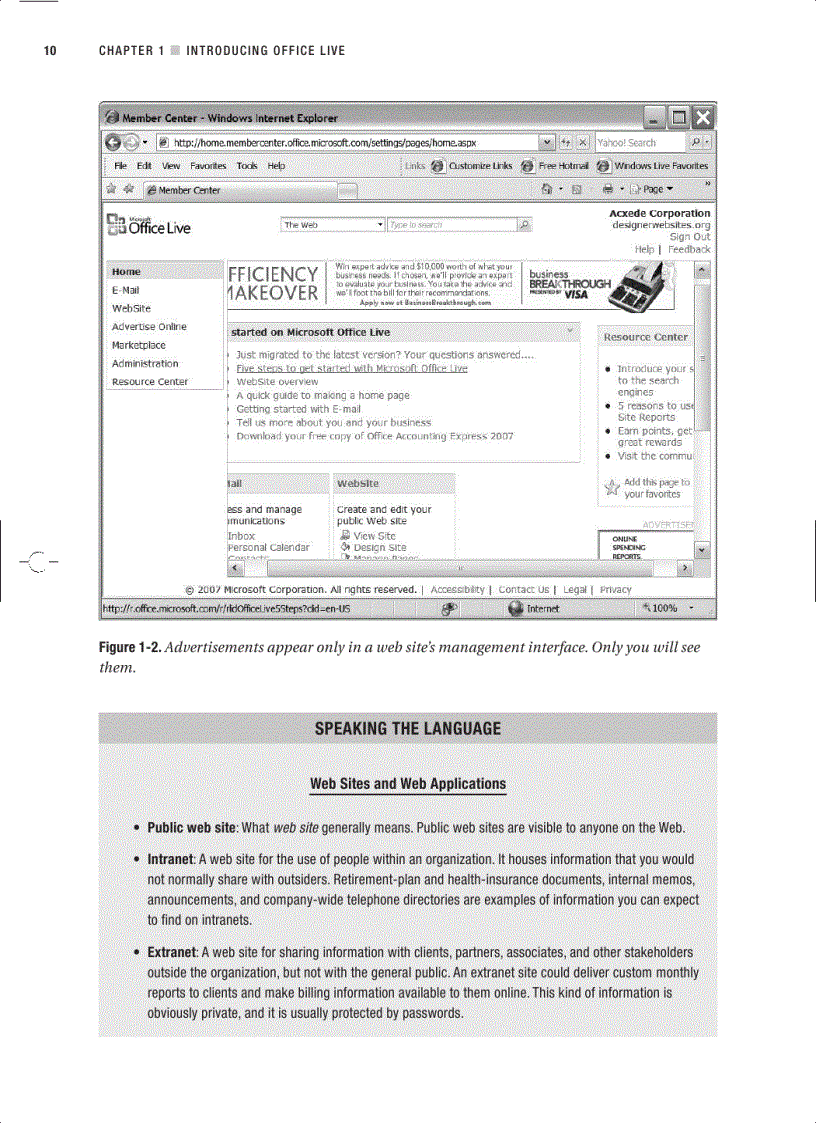 image for page Beginning Microsoft Office Live Build Your Own Web Site Quickly and Easily