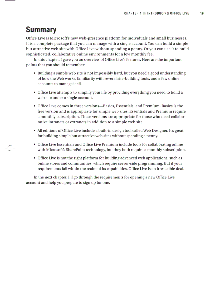 image for page Beginning Microsoft Office Live Build Your Own Web Site Quickly and Easily