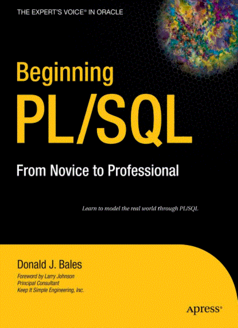 image for page Beginning PL SQL From Novice to Professional