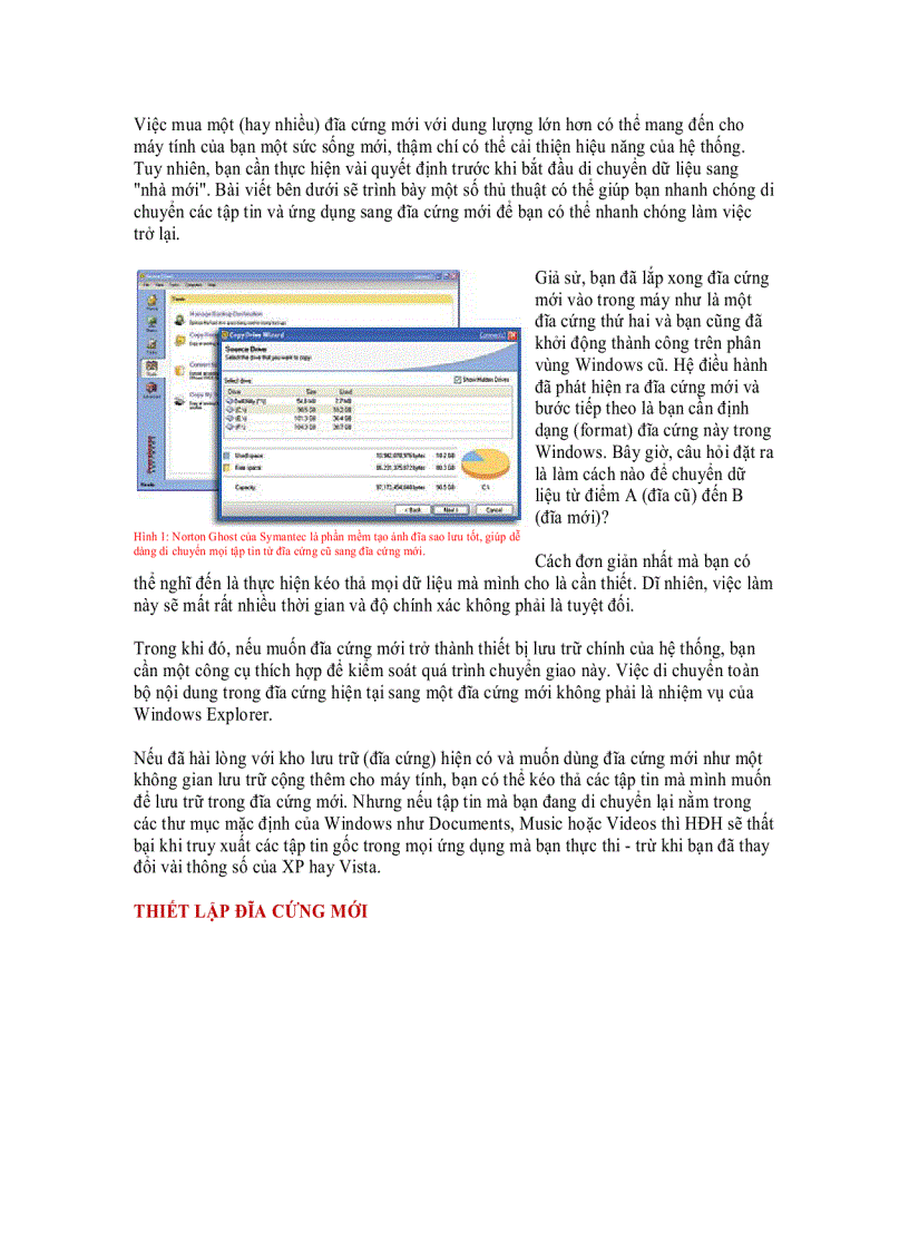 image for page Chuyển nhà trên đĩa cứng