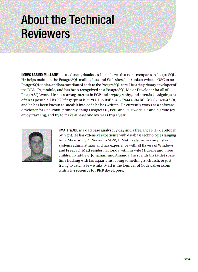 image for page Beginning PHP and PostgreSQL 8 From Novice to Professional