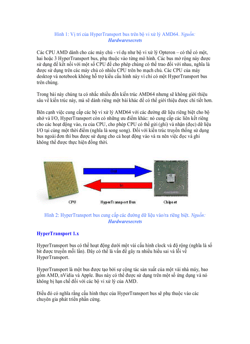 image for page HyperTransport Bus sử dụng cho các bộ vi xử lý AMD