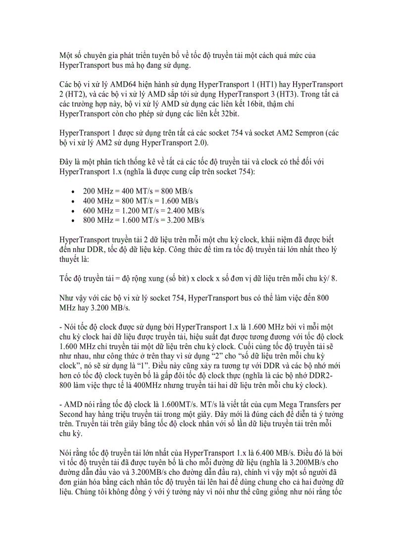 image for page HyperTransport Bus sử dụng cho các bộ vi xử lý AMD