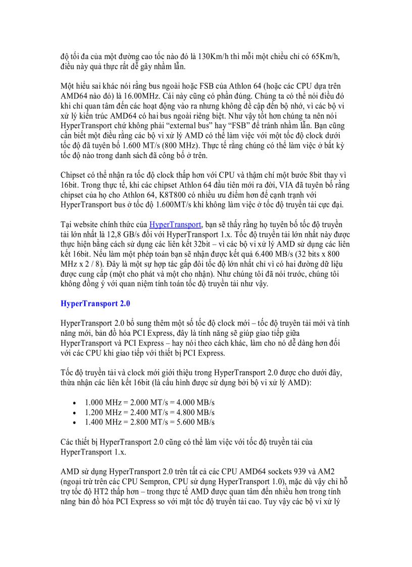 image for page HyperTransport Bus sử dụng cho các bộ vi xử lý AMD