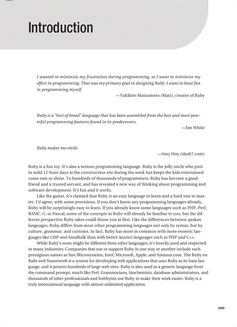 image for page Beginning Ruby From Novice to Professional