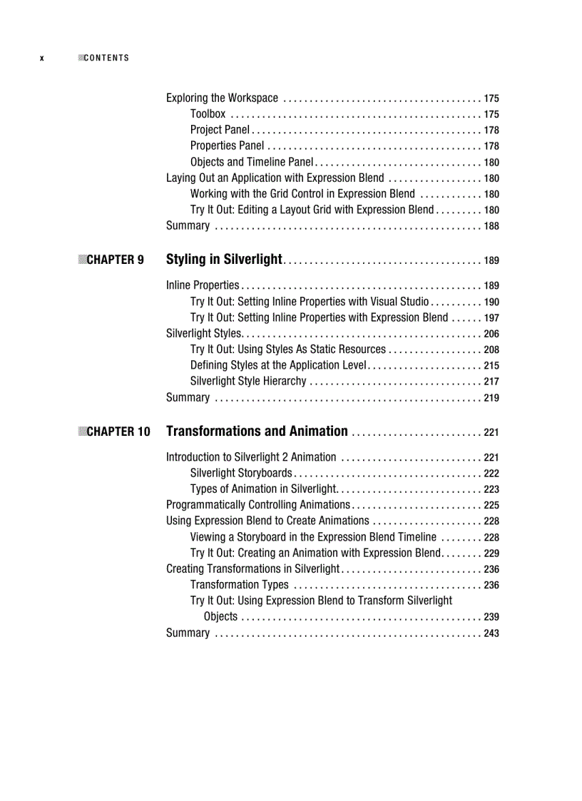 image for page Beginning Silverlight 2 From Novice to Professional