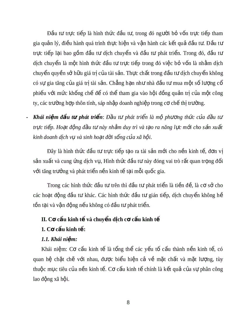 image for page Đầu tư và vai trò của đầu tư tới chuyển dịch cơ cấu kinh tế