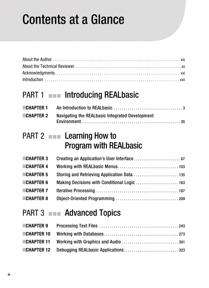 image for page Beginning REALbasic From Novice to Professional