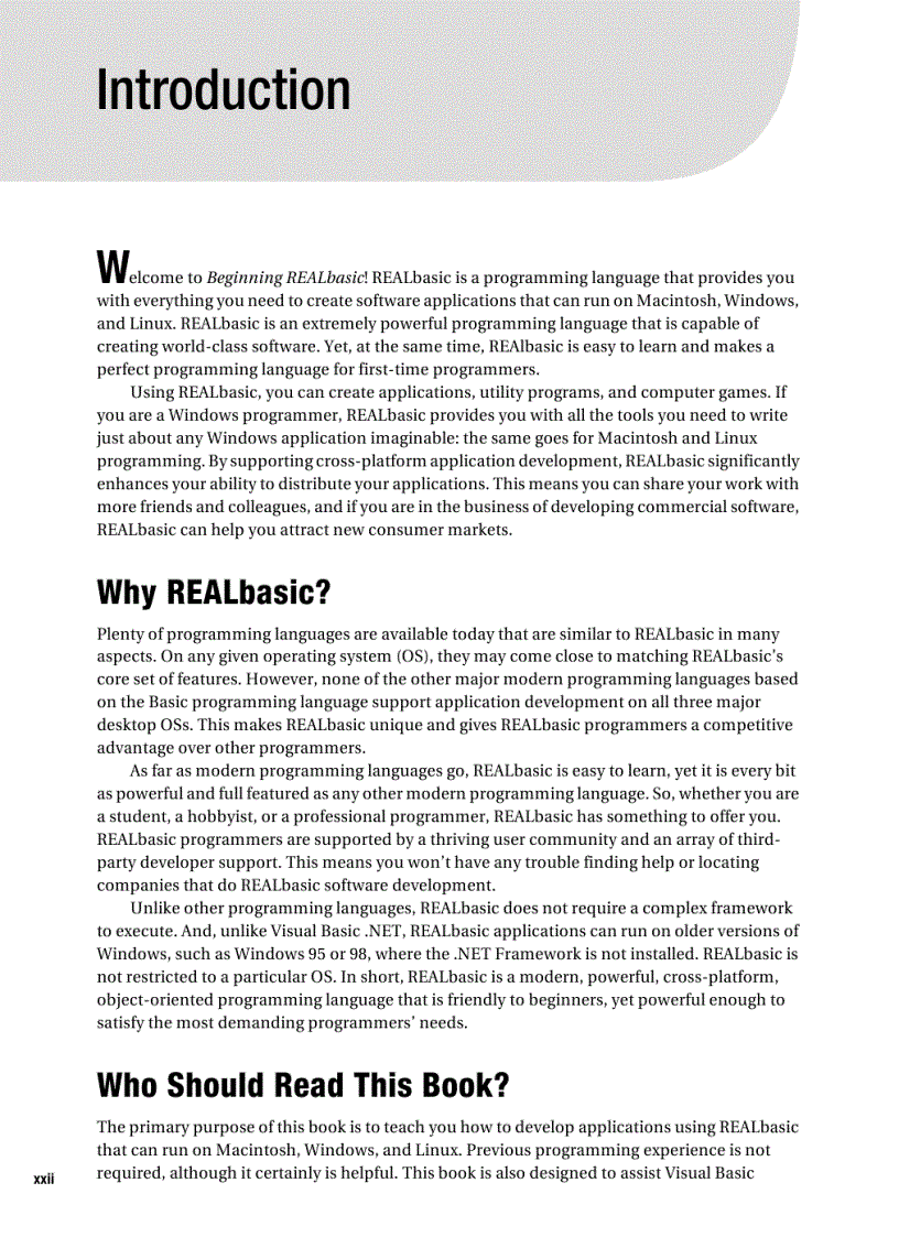 image for page Beginning REALbasic From Novice to Professional