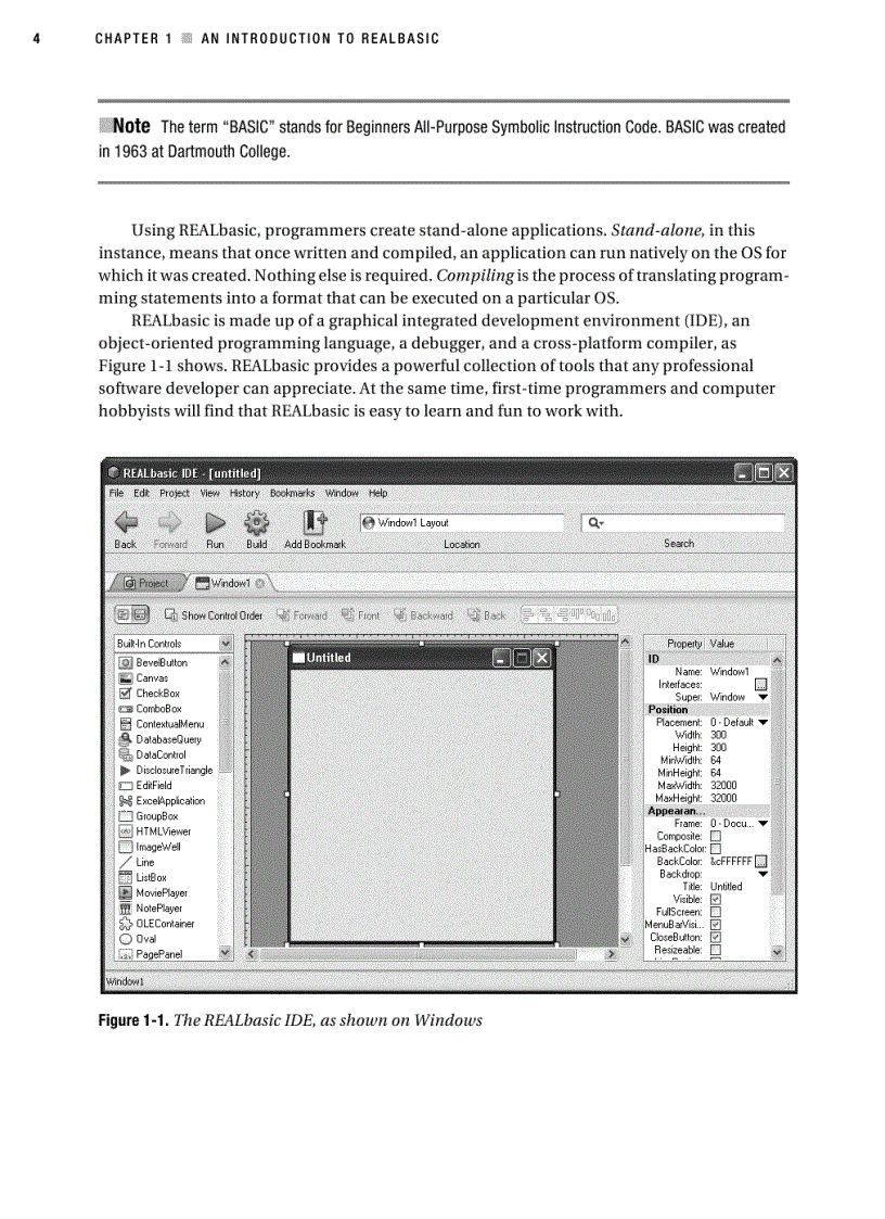 image for page Beginning REALbasic From Novice to Professional