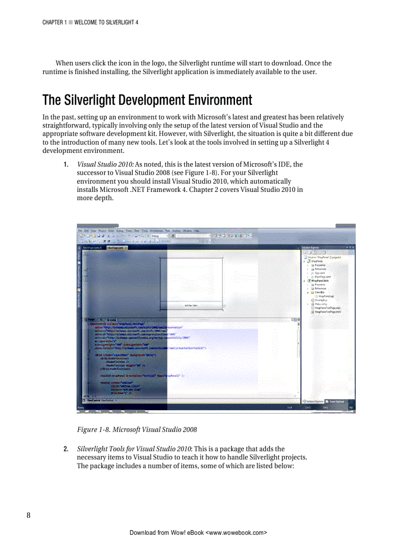 image for page Beginning Silverlight 4 in C