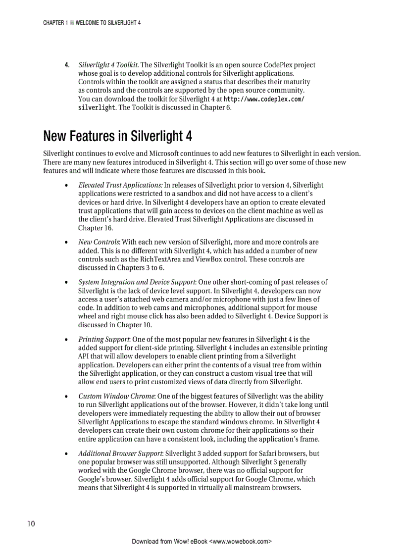 image for page Beginning Silverlight 4 in C