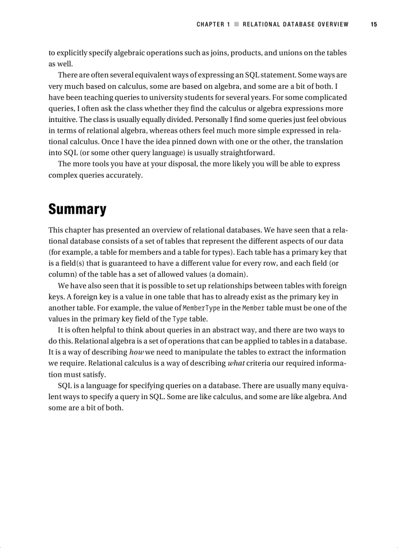 image for page Beginning SQL Queries From Novice to Professional