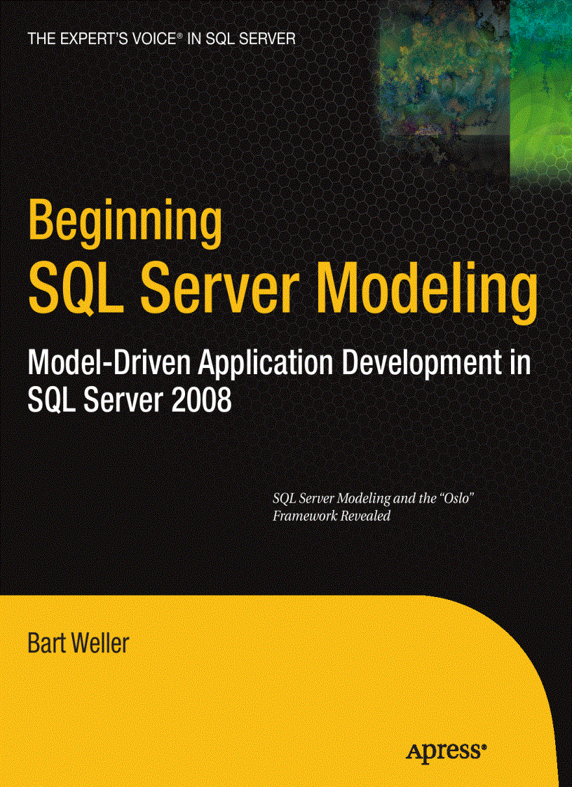 image for page Beginning SQL Server Modeling Model Driven Application Development in SQL Server 2008