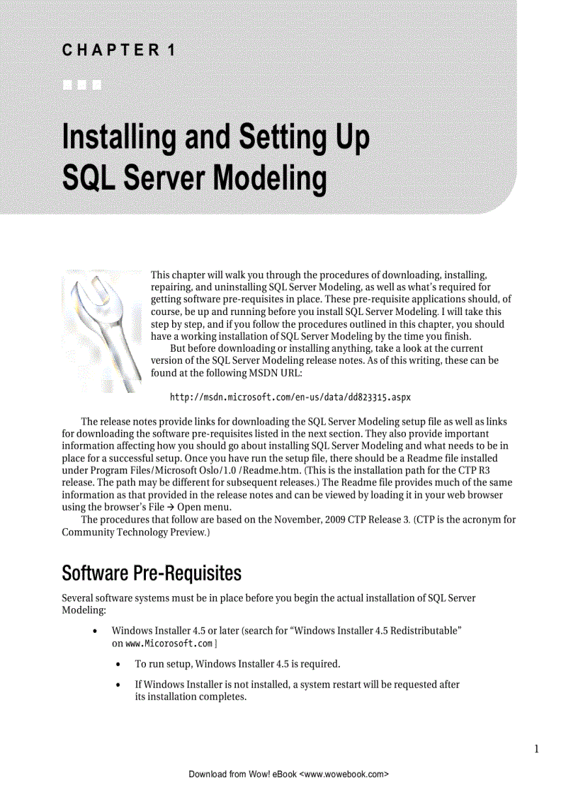 image for page Beginning SQL Server Modeling Model Driven Application Development in SQL Server 2008