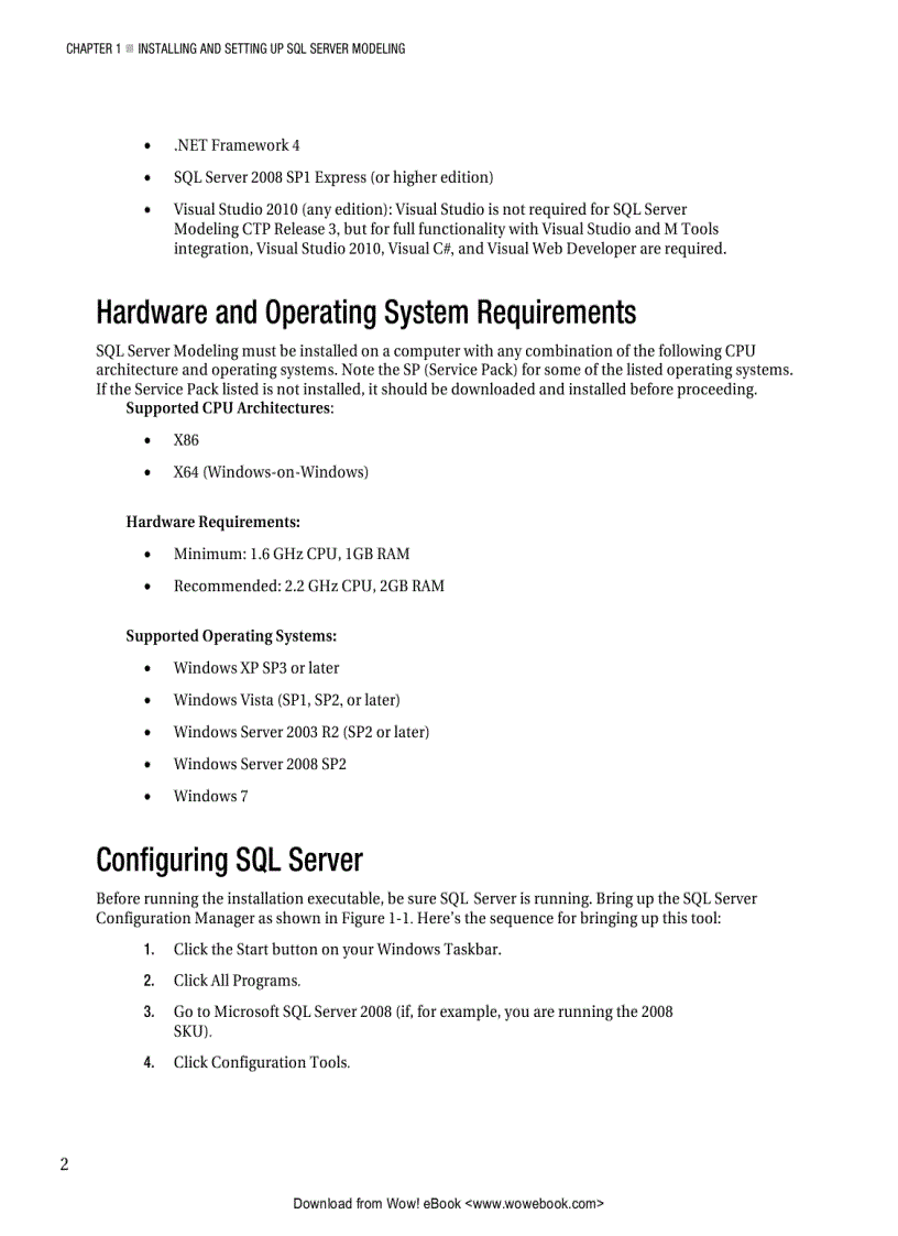 image for page Beginning SQL Server Modeling Model Driven Application Development in SQL Server 2008