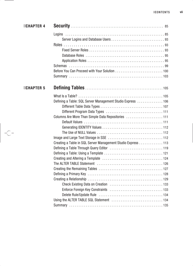 image for page Beginning SQL Server 2005 Express for Developers From Novice to Professional