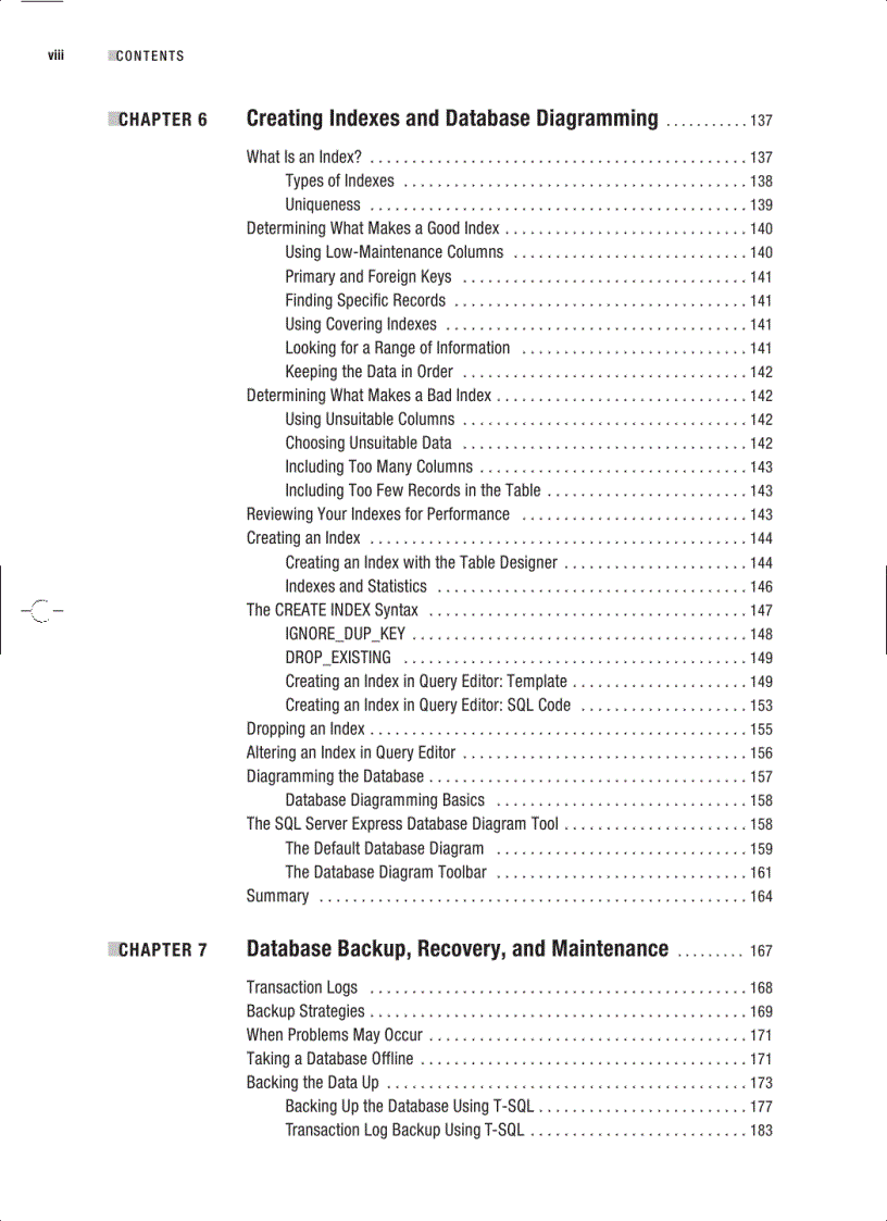image for page Beginning SQL Server 2005 Express for Developers From Novice to Professional
