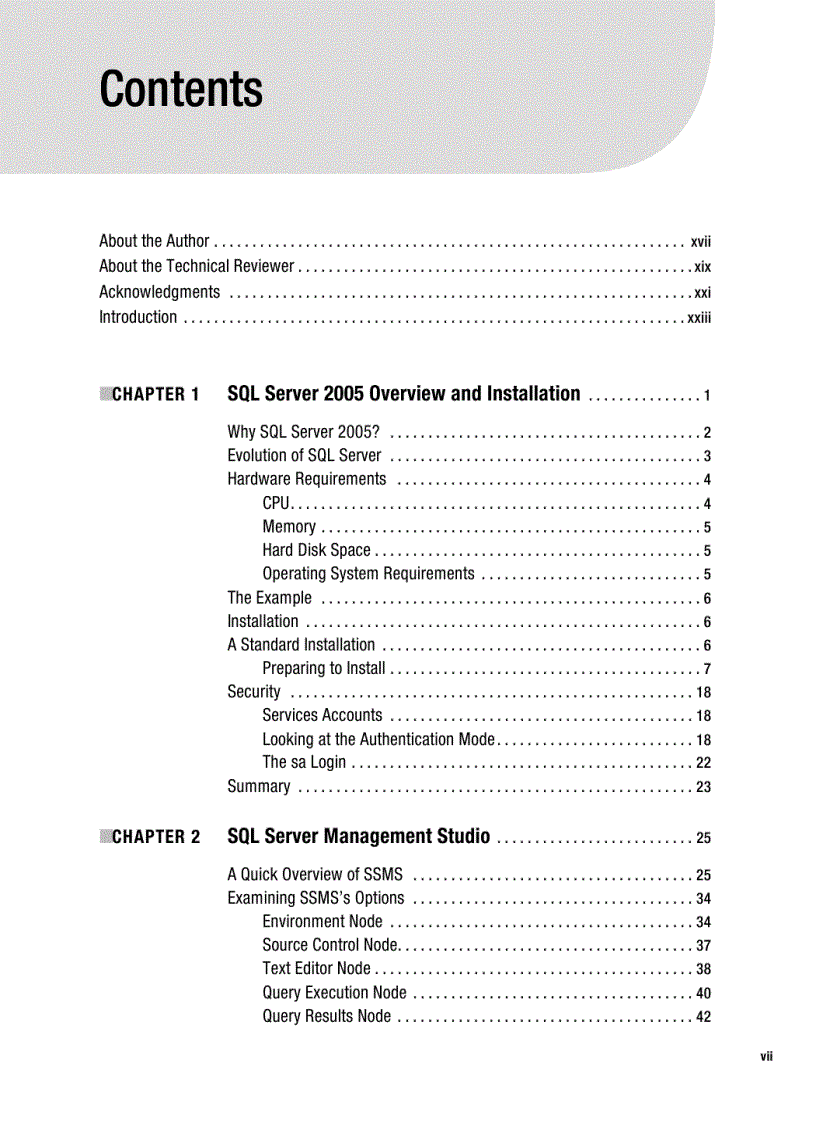 image for page Beginning SQL Server 2005 for Developers From Novice to Professional