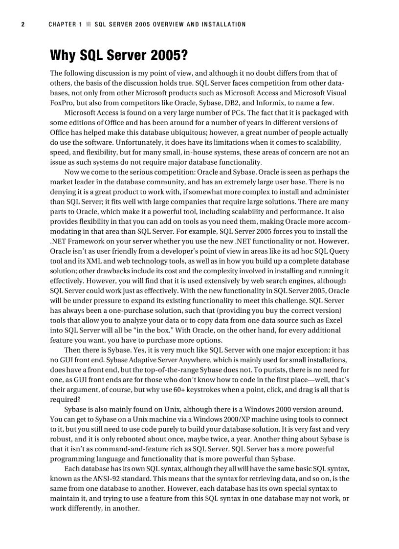 image for page Beginning SQL Server 2005 for Developers From Novice to Professional