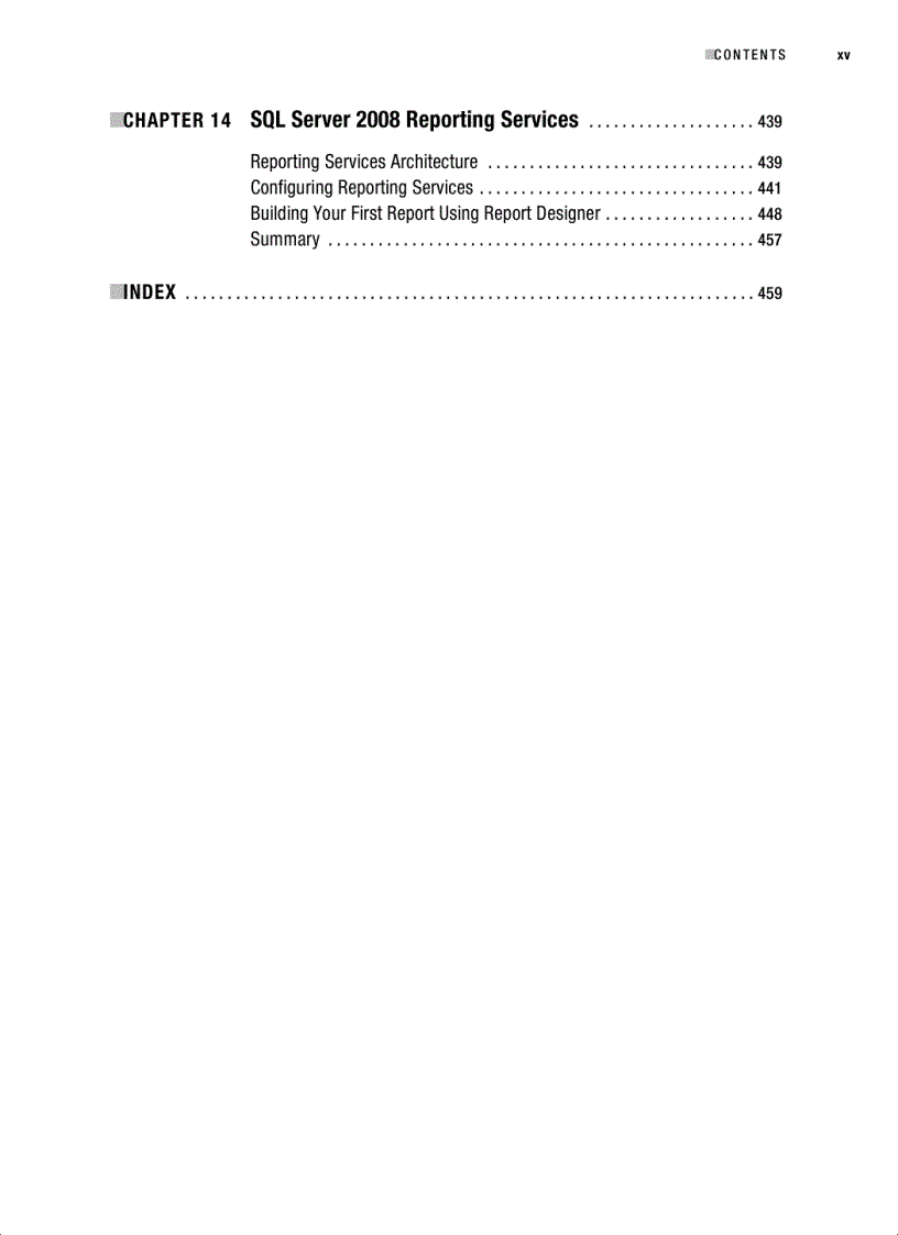 image for page Beginning SQL Server 2008 for Developers From Novice to Professional