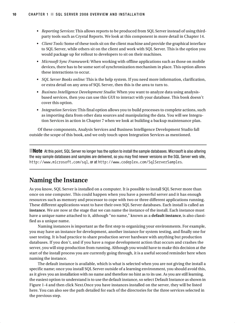 image for page Beginning SQL Server 2008 for Developers From Novice to Professional