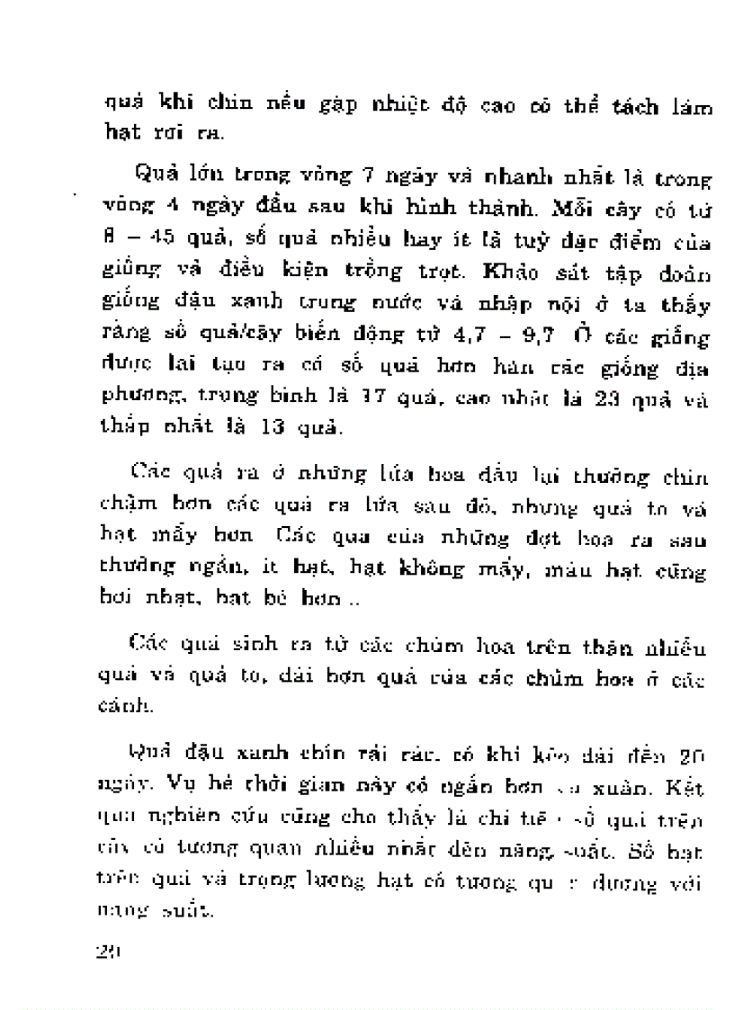 image for page Đặc điểm sinh lí và sinh thaí của cây đậu xanh