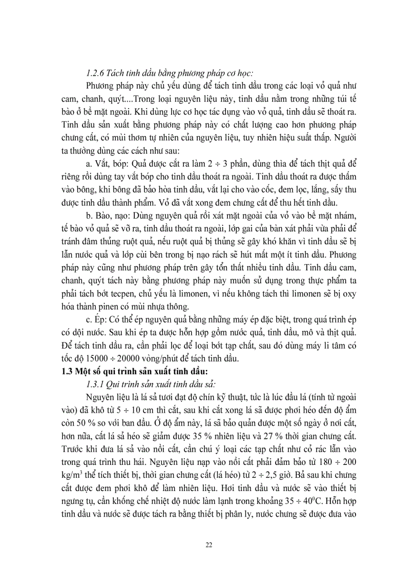 image for page Tách tinh dấu bằng phương pháp trích ly