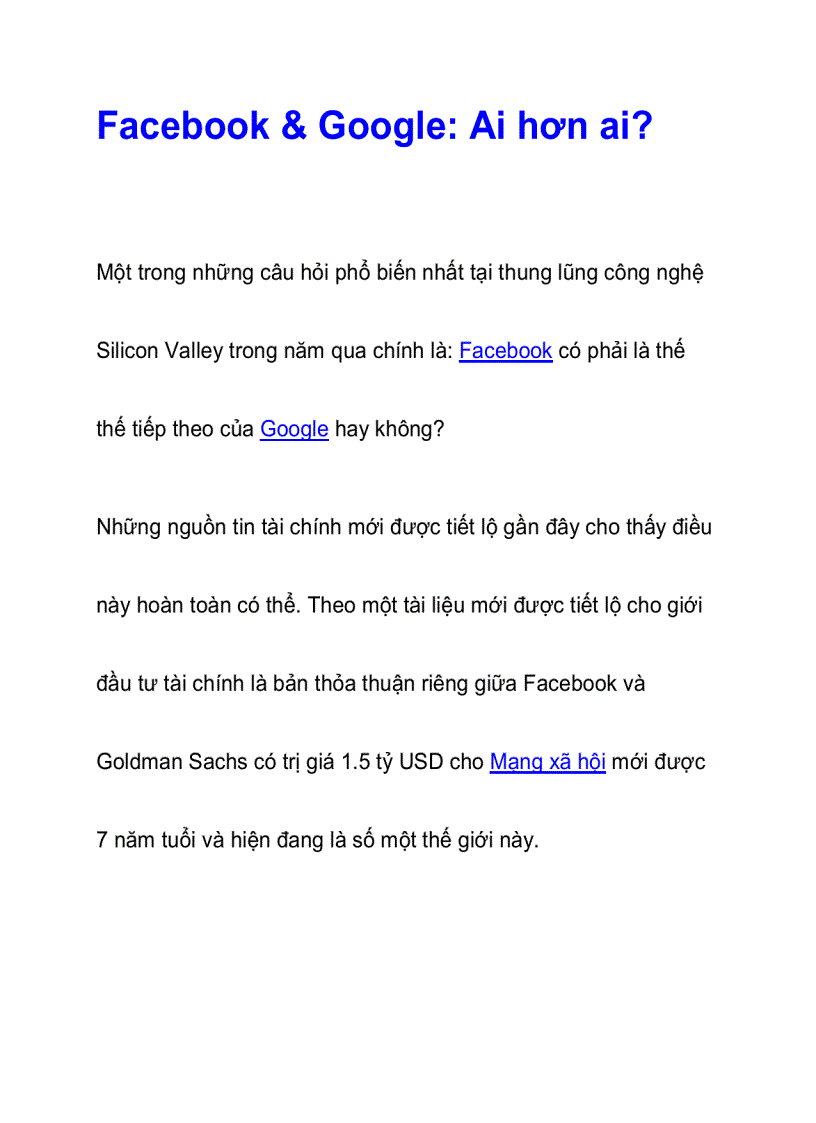 image for page Facebook Google Ai hơn ai