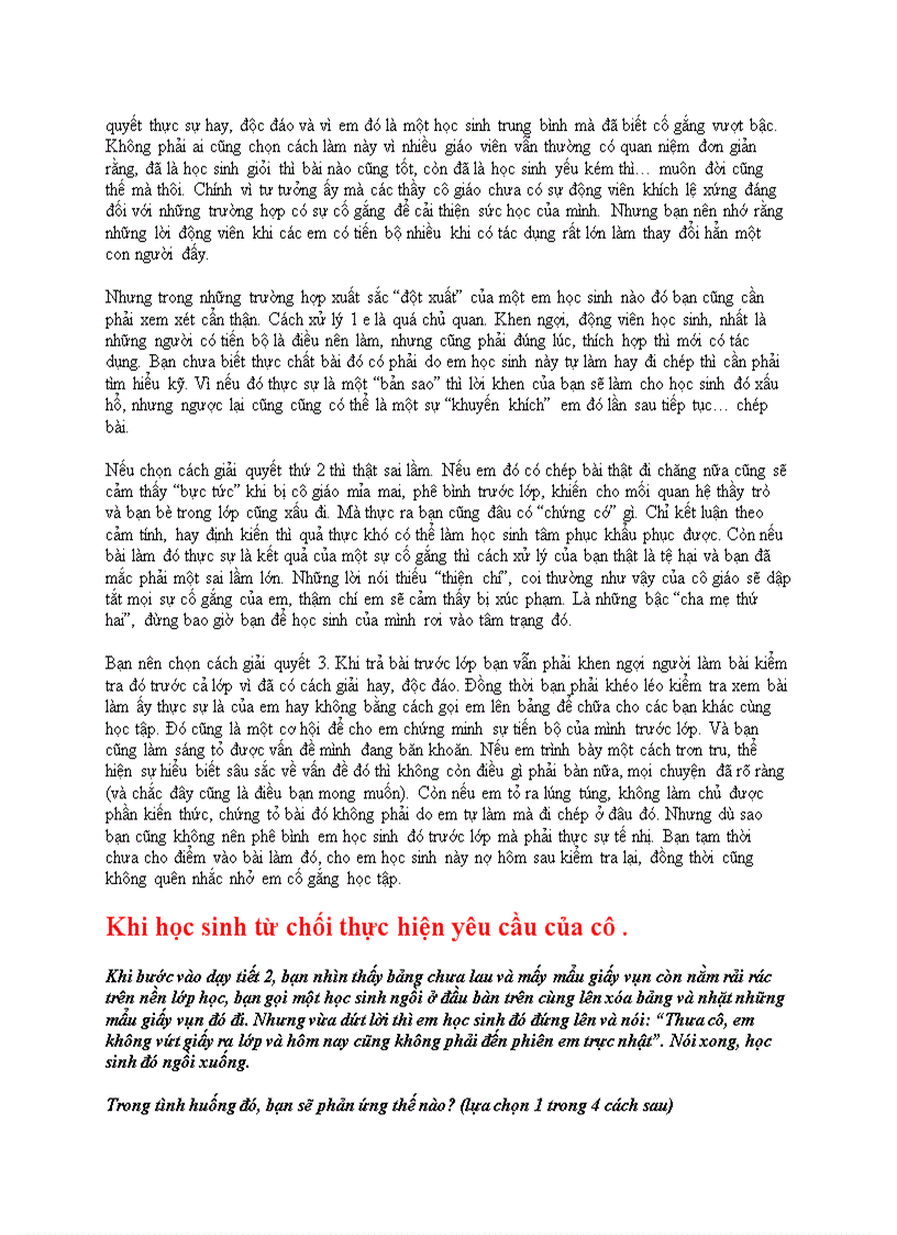 image for page Gv với các tình huống sp cách giải quyết