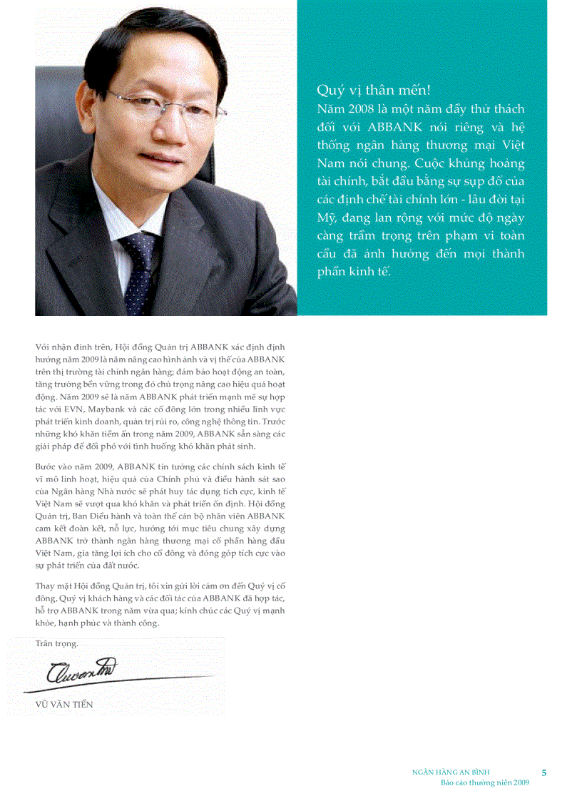 image for page 2009 Báo cáo thường niên ABBANK