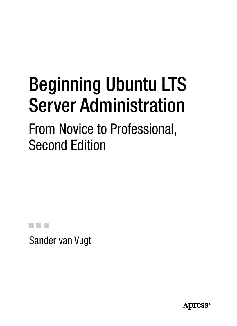 image for page Beginning Ubuntu LTS Server Administration From Novice to Professional
