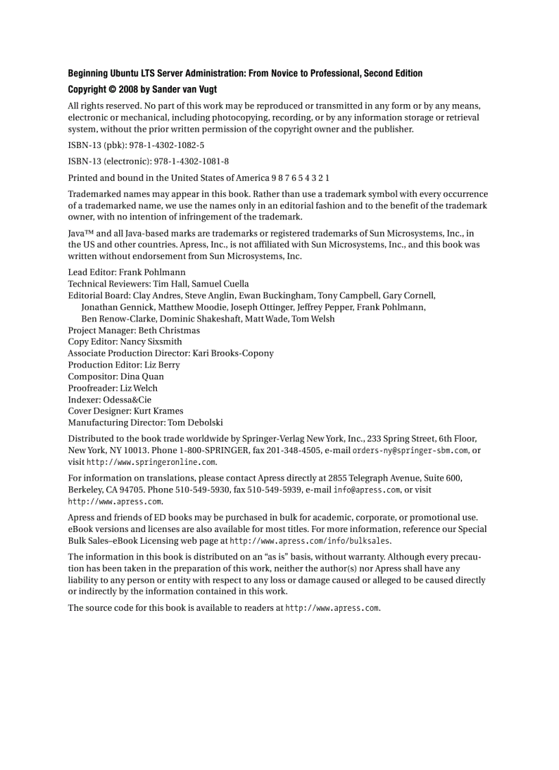 image for page Beginning Ubuntu LTS Server Administration From Novice to Professional